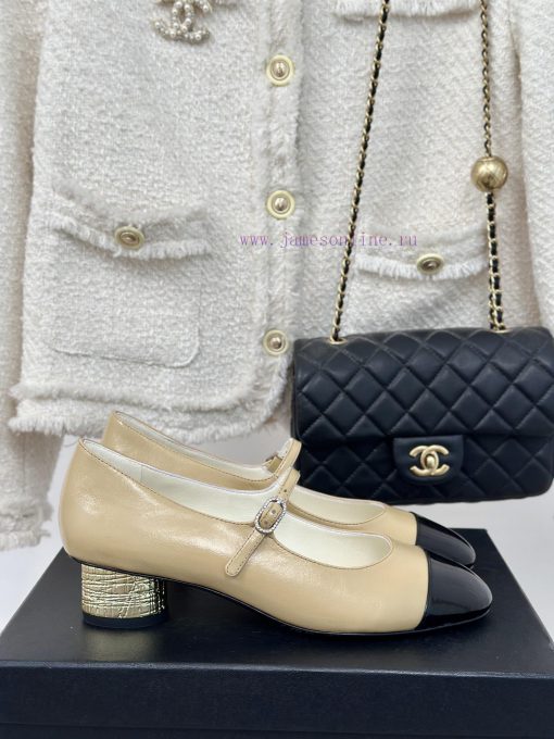 Chanel | Chanel 24P New Product ClassicDouble C color blocked thick heel Mary Jane single sh500myjh9 - Image 2