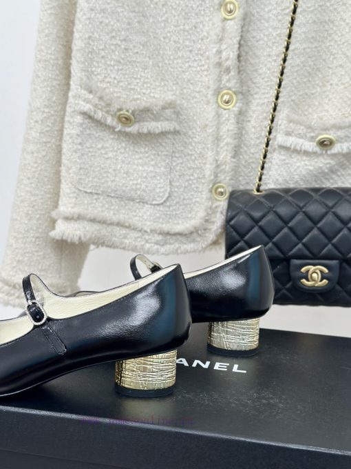 Chanel | Chanel 24P New Product ClassicDouble C color blocked thick heel Mary Jane single shuu4kdy5g - Image 7