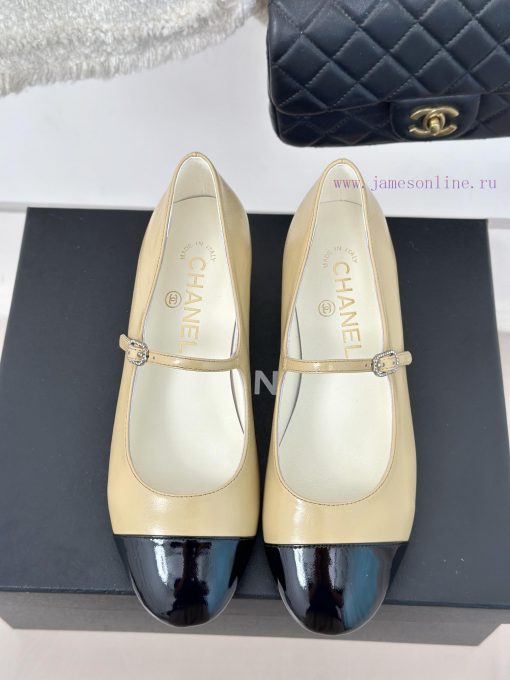 Chanel | Chanel 24P New Product ClassicDouble C color blocked thick heel Mary Jane single sh500myjh9 - Image 5