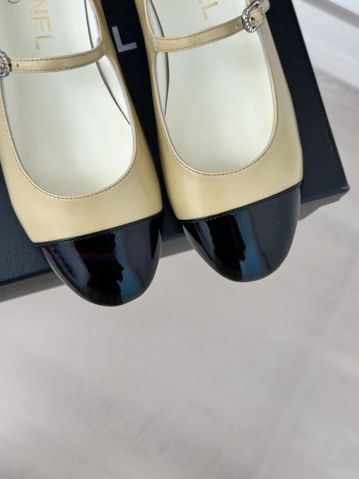 Chanel | Chanel 24P New Product ClassicDouble C color blocked thick heel Mary Jane single sh500myjh9 - Image 8