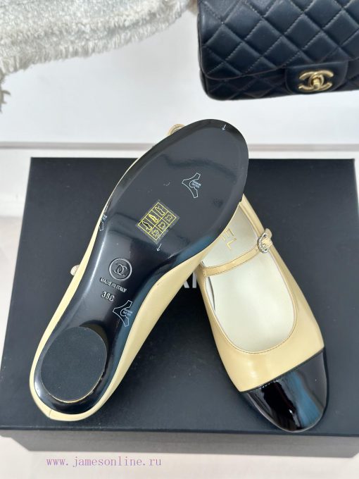 Chanel | Chanel 24P New Product ClassicDouble C color blocked thick heel Mary Jane single sh500myjh9 - Image 10