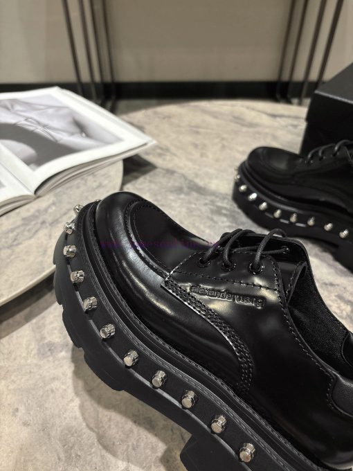 Alexander Wang's thick soled loafers, studded loafers, lace up Martin boots, and short boots13he8ol8 - Image 9