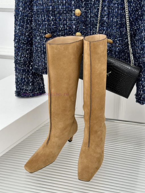 Toteme designer niche brand classic autumn and winter kitten with square toe bootsA niche br6wvw1fc4 - Image 3
