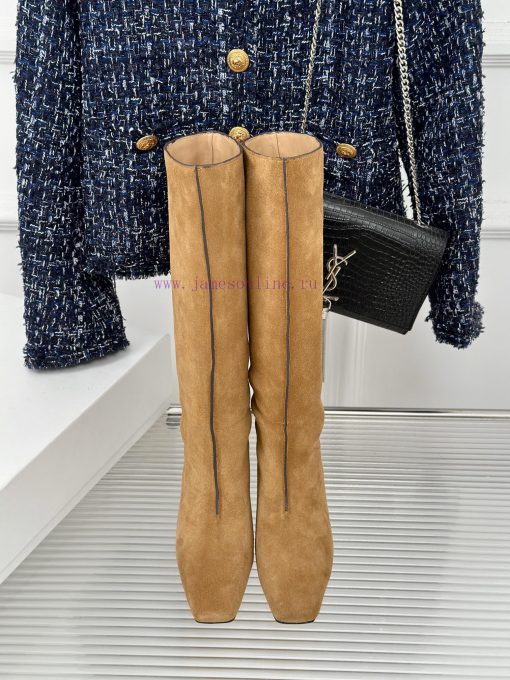 Toteme designer niche brand classic autumn and winter kitten with square toe bootsA niche br6wvw1fc4 - Image 5