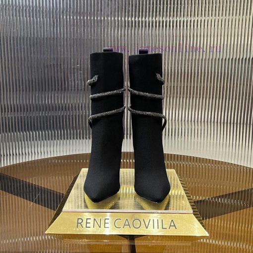 R ᴇɴᴇ C ᴀᴏᴠ ɪʟʟᴀ | 2024 snake shaped autumn and winter bestseller CLEO sock boots high heelsljevez2q - Image 2