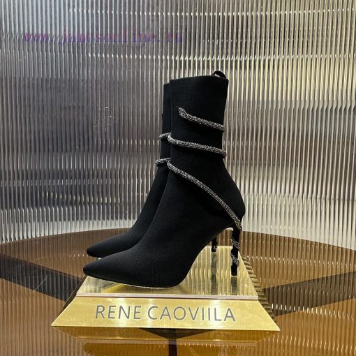 R ᴇɴᴇ C ᴀᴏᴠ ɪʟʟᴀ | 2024 snake shaped autumn and winter bestseller CLEO sock boots high heelsljevez2q - Image 3