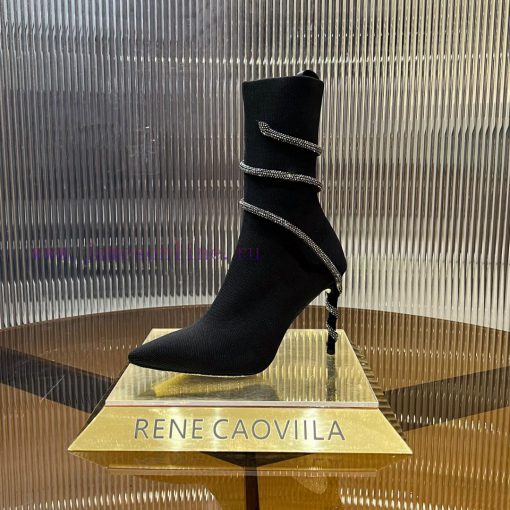 R ᴇɴᴇ C ᴀᴏᴠ ɪʟʟᴀ | 2024 snake shaped autumn and winter bestseller CLEO sock boots high heelsljevez2q - Image 5