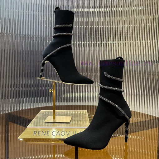 R ᴇɴᴇ C ᴀᴏᴠ ɪʟʟᴀ | 2024 snake shaped autumn and winter bestseller CLEO sock boots high heelsljevez2q - Image 6