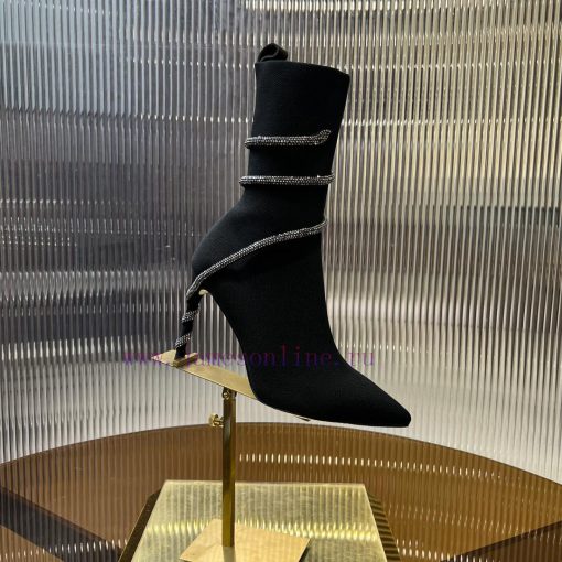 R ᴇɴᴇ C ᴀᴏᴠ ɪʟʟᴀ | 2024 snake shaped autumn and winter bestseller CLEO sock boots high heelsljevez2q - Image 8