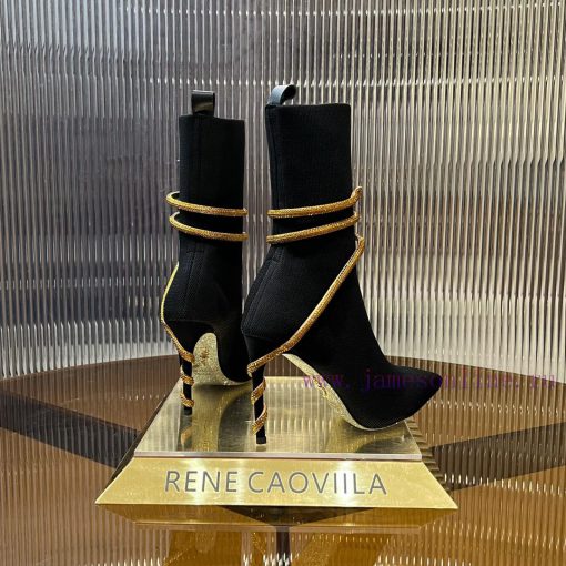 R ᴇɴᴇ C ᴀᴏᴠ ɪʟʟᴀ | 2024 snake shaped autumn and winter bestseller CLEO sock boots high heels4s1g83sj - Image 4