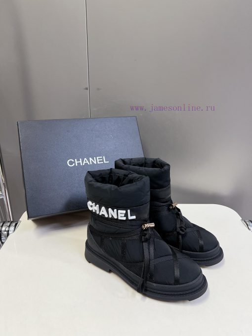 Chanel Coco neige Chanel ski series height increasing shoes ski shoes snow boots original puiubv3ww8 - Image 3