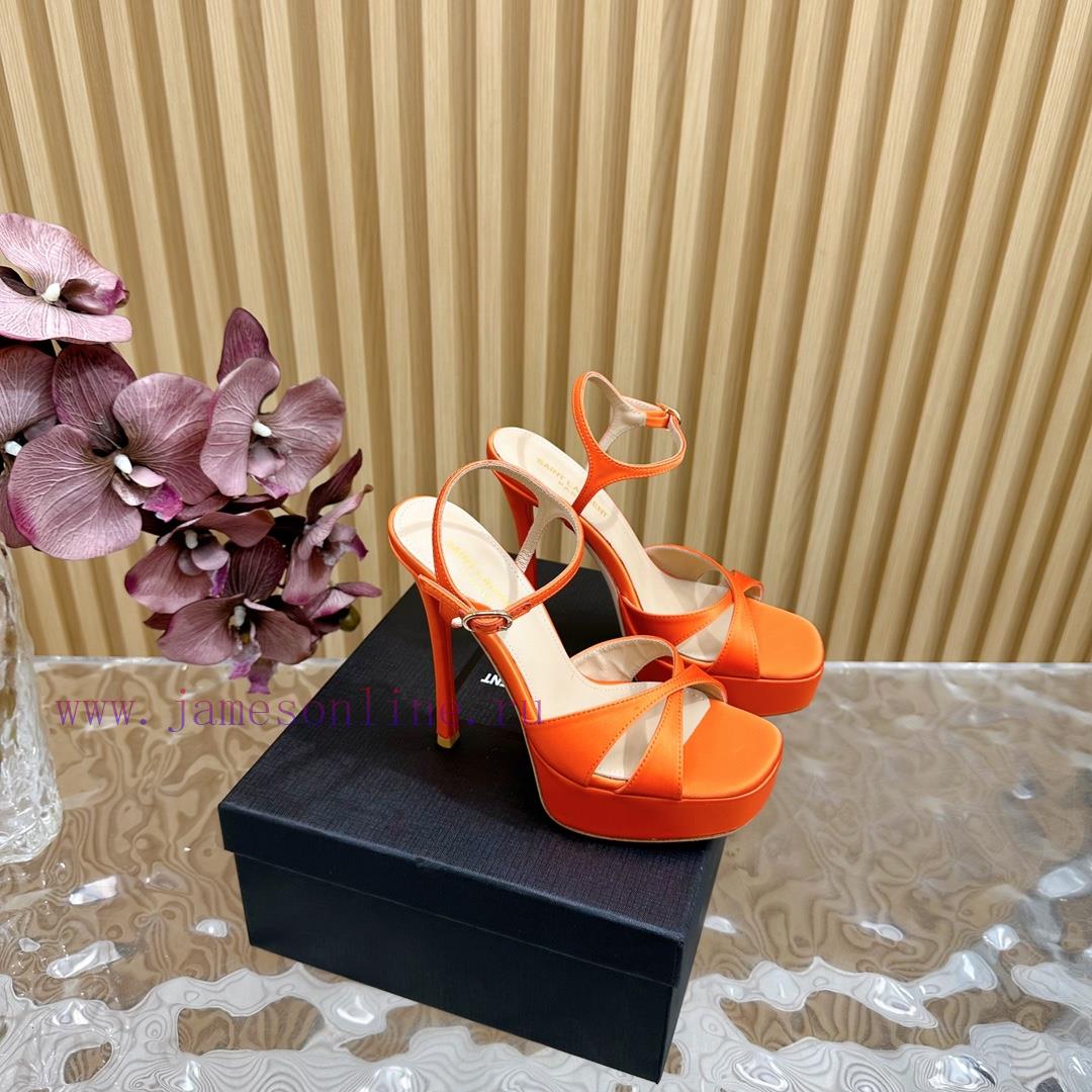 New YSL Saint Laurent - SS2024 Summer Fish Mouth High Heels New Fashion High Heels Sandals——l06i00ta - Image 2