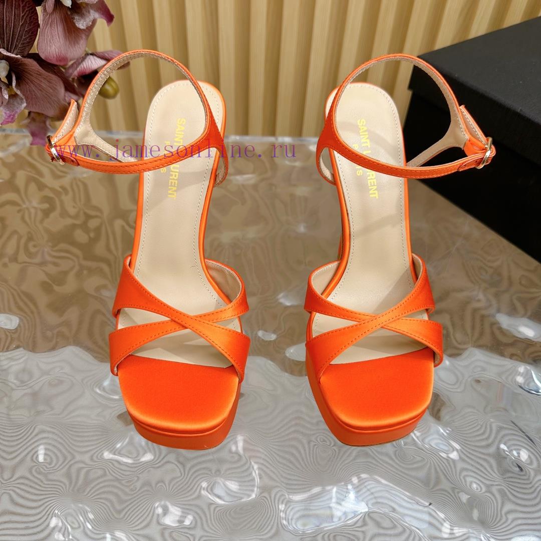 New YSL Saint Laurent - SS2024 Summer Fish Mouth High Heels New Fashion High Heels Sandals——l06i00ta - Image 5