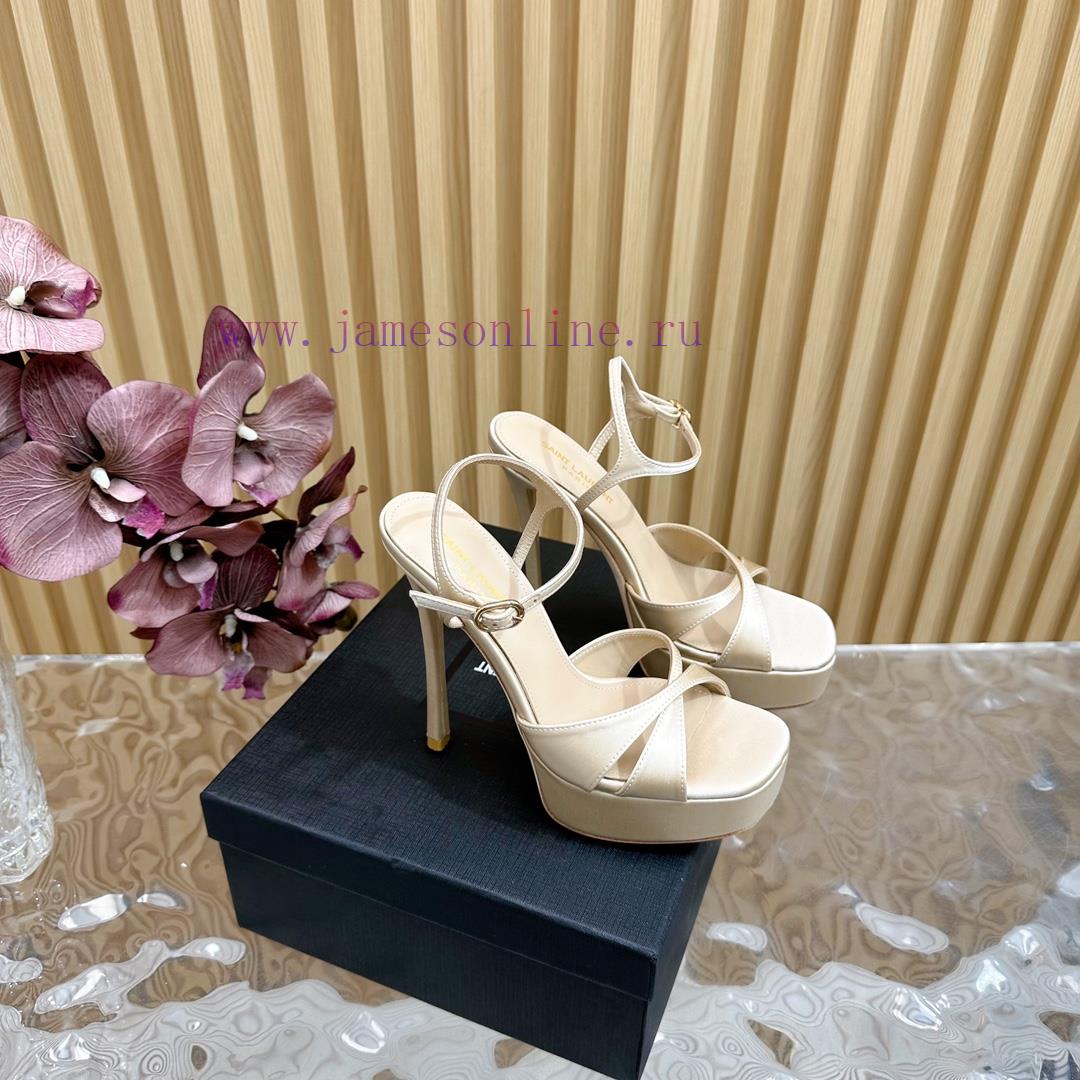 New YSL Saint Laurent - SS2024 Summer Fish Mouth High Heels New Fashion High Heels Sandals——39lbxops - Image 2