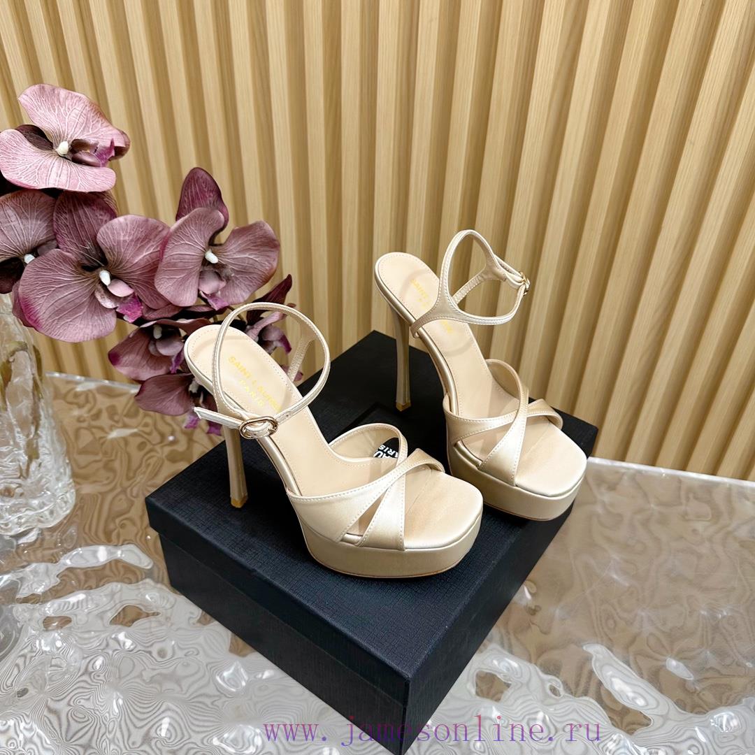 New YSL Saint Laurent - SS2024 Summer Fish Mouth High Heels New Fashion High Heels Sandals——39lbxops - Image 4