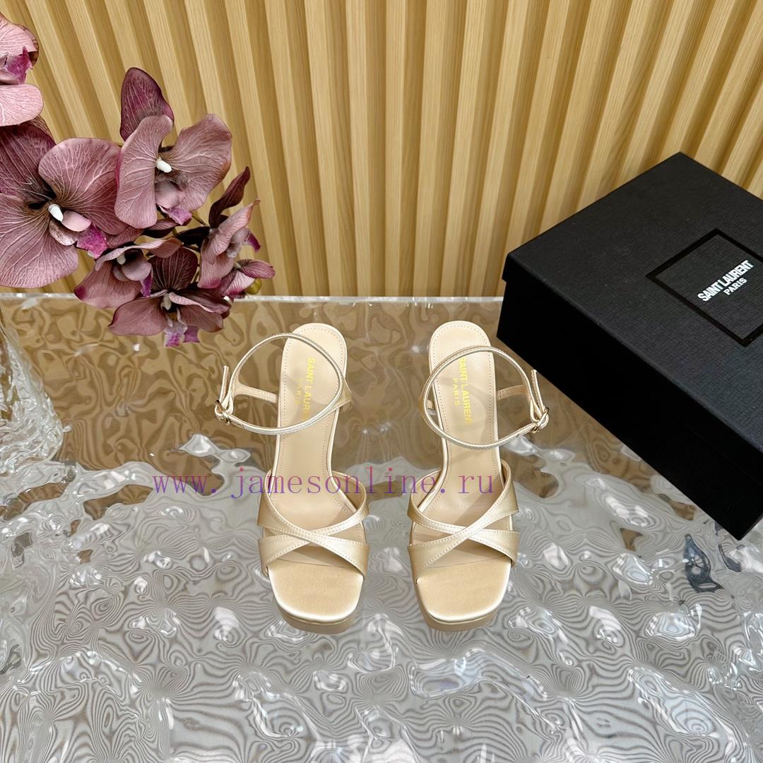 New YSL Saint Laurent - SS2024 Summer Fish Mouth High Heels New Fashion High Heels Sandals——39lbxops - Image 5