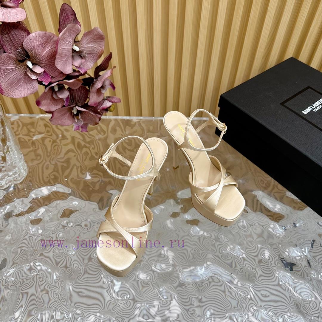 New YSL Saint Laurent - SS2024 Summer Fish Mouth High Heels New Fashion High Heels Sandals——39lbxops - Image 7