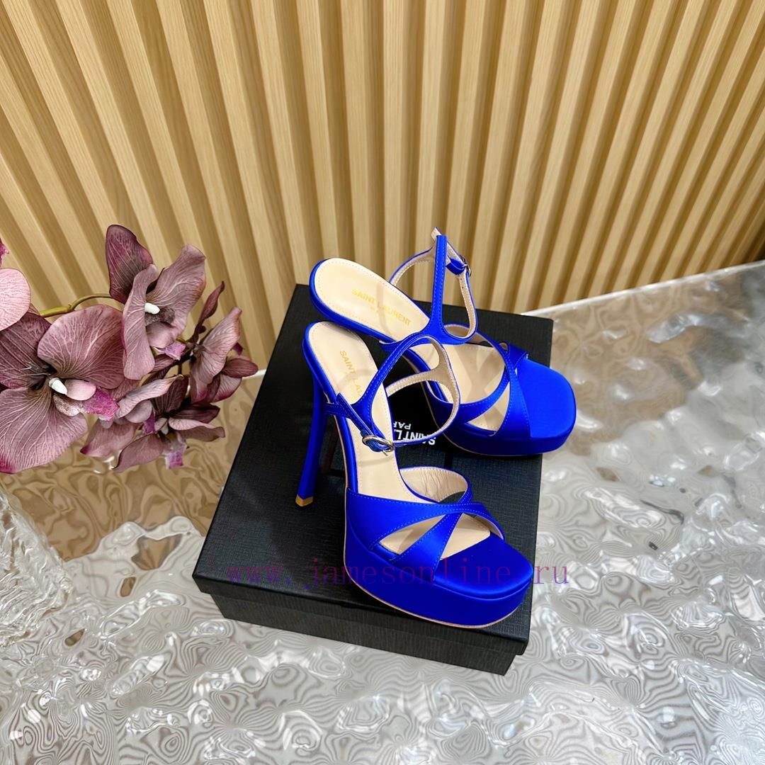 New YSL Saint Laurent - SS2024 Summer Fish Mouth High Heels New Fashion High Heels Sandals——sbkx98ji - Image 3