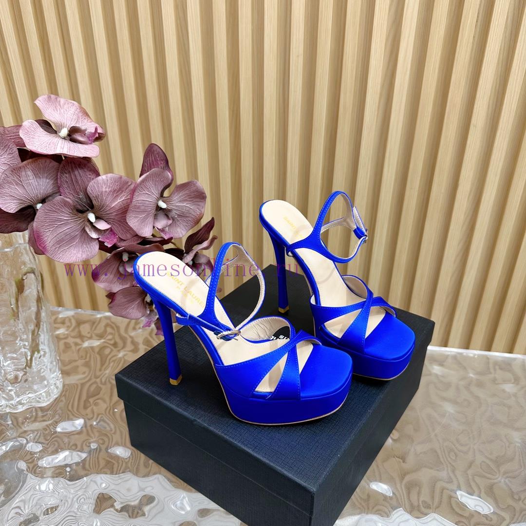 New YSL Saint Laurent - SS2024 Summer Fish Mouth High Heels New Fashion High Heels Sandals——sbkx98ji - Image 4