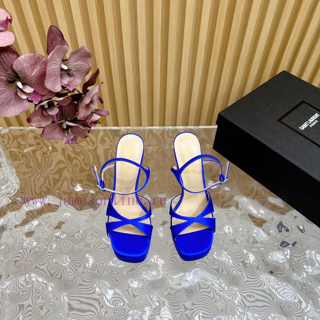 New YSL Saint Laurent - SS2024 Summer Fish Mouth High Heels New Fashion High Heels Sandals——sbkx98ji - Image 5