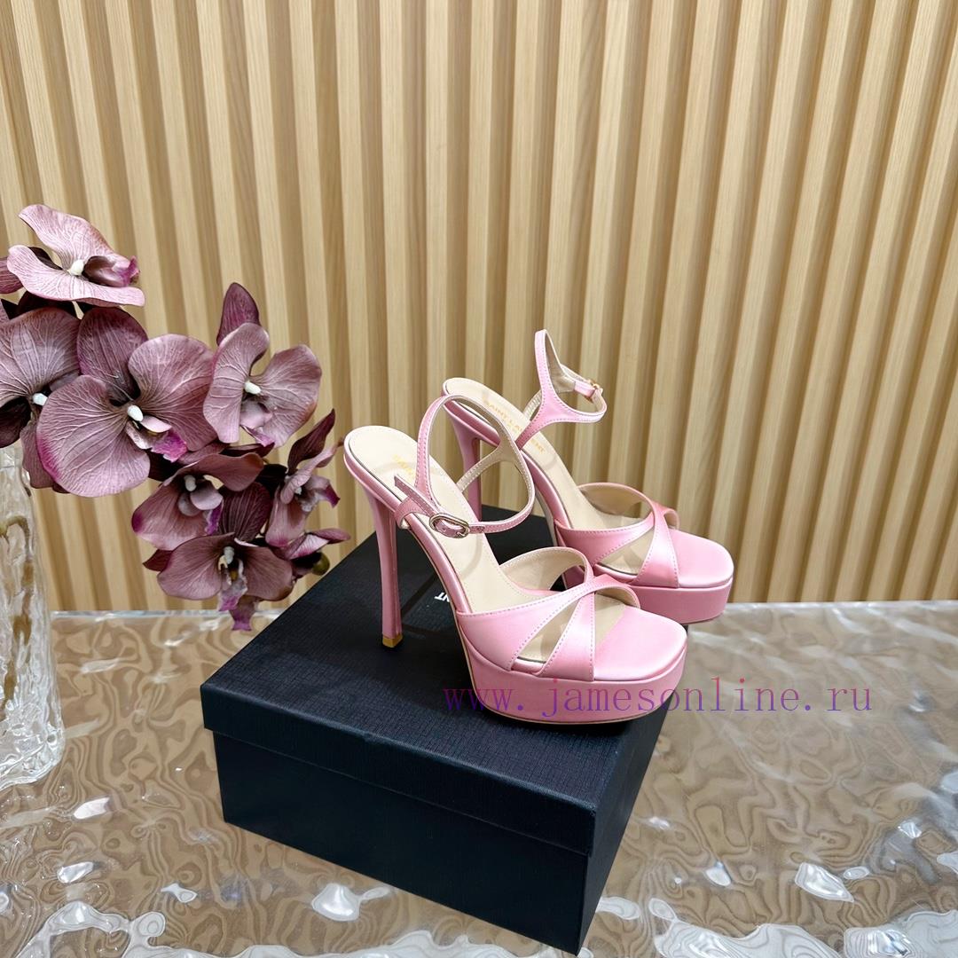 New YSL Saint Laurent - SS2024 Summer Fish Mouth High Heels New Fashion High Heels Sandals——4fzt47sp - Image 2