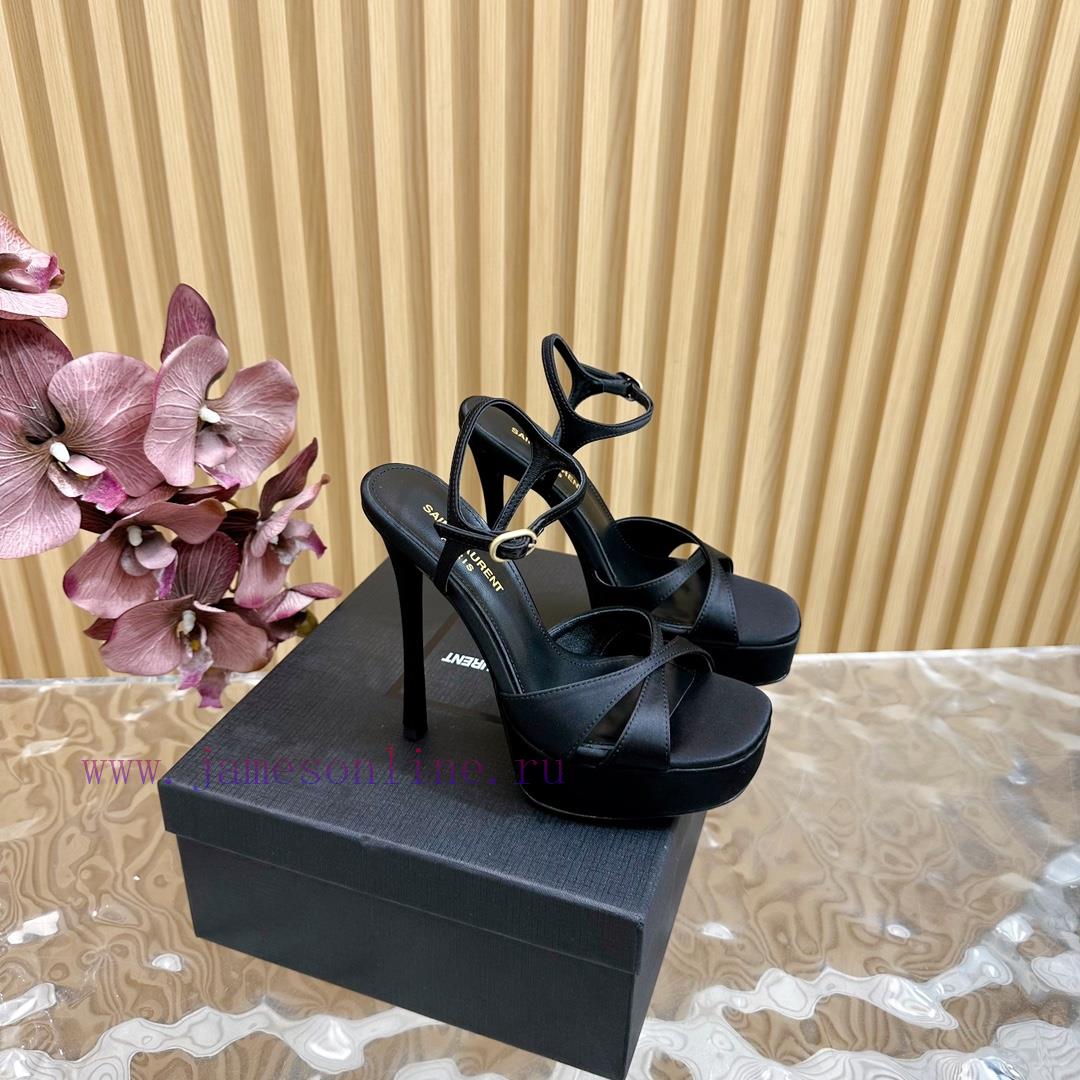 New YSL Saint Laurent - SS2024 Summer Fish Mouth High Heels New Fashion High Heels Sandals——ivzv5tis - Image 2
