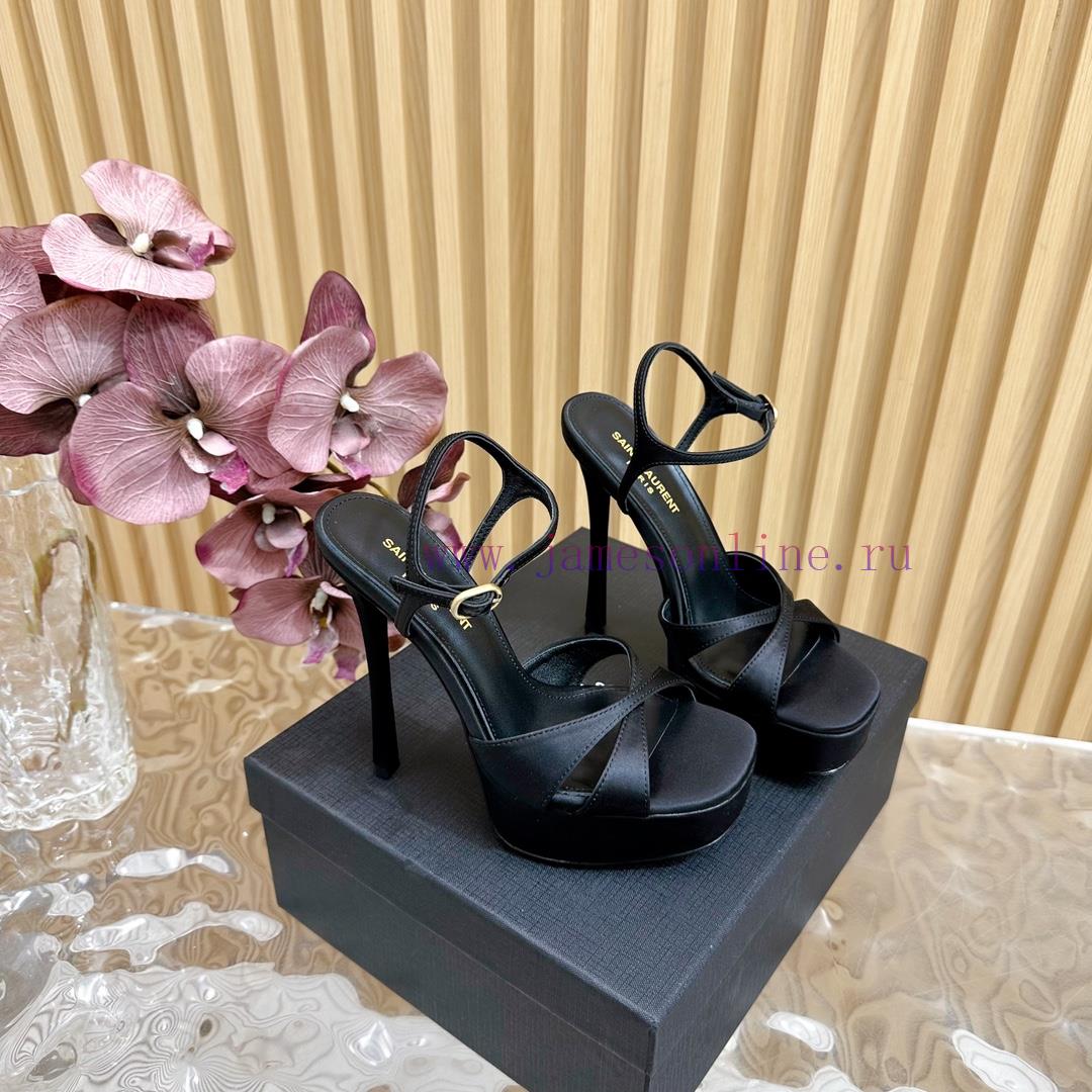 New YSL Saint Laurent - SS2024 Summer Fish Mouth High Heels New Fashion High Heels Sandals——ivzv5tis - Image 3