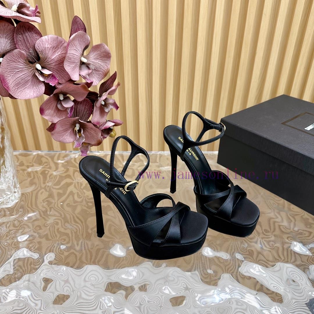 New YSL Saint Laurent - SS2024 Summer Fish Mouth High Heels New Fashion High Heels Sandals——ivzv5tis - Image 7