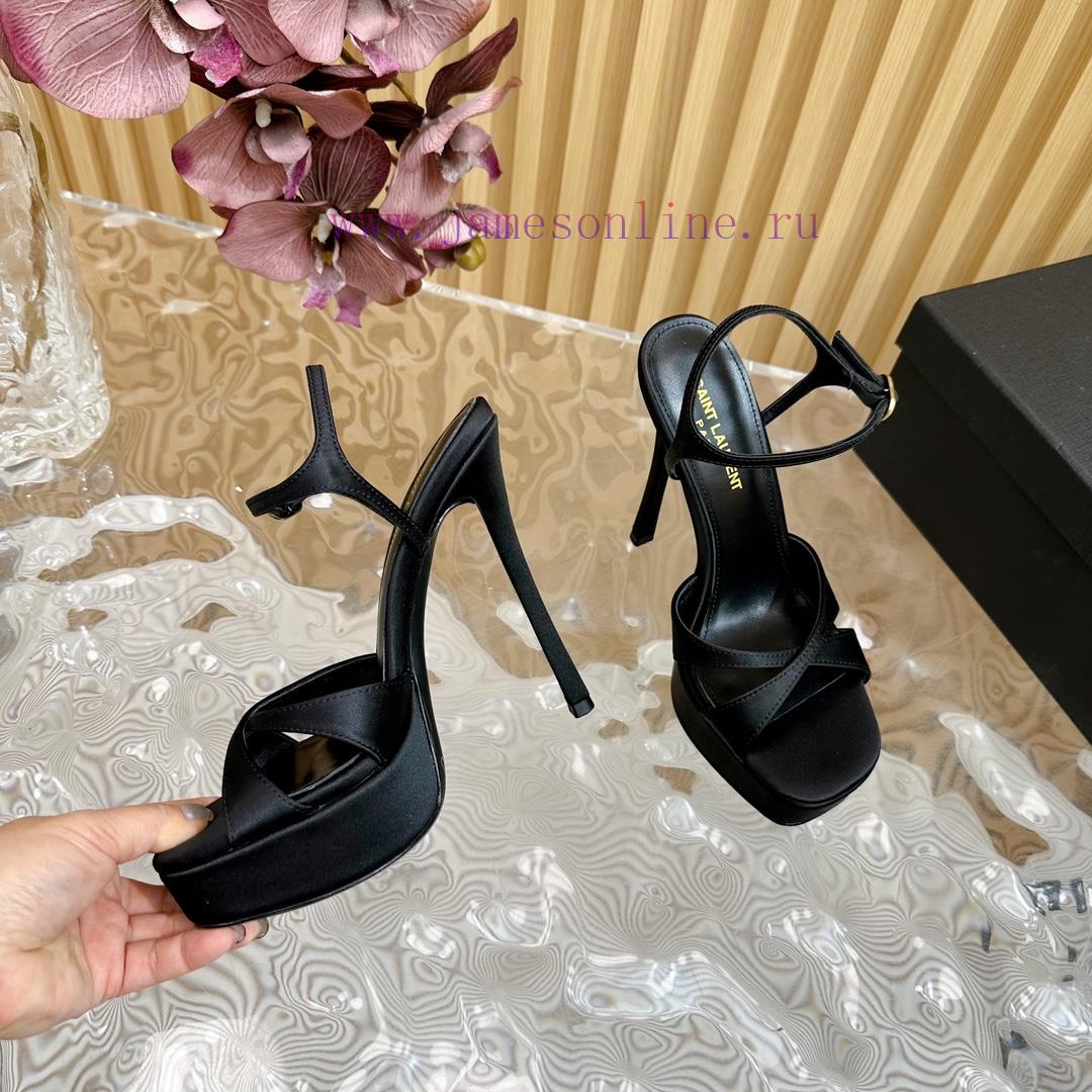 New YSL Saint Laurent - SS2024 Summer Fish Mouth High Heels New Fashion High Heels Sandals——ivzv5tis - Image 8