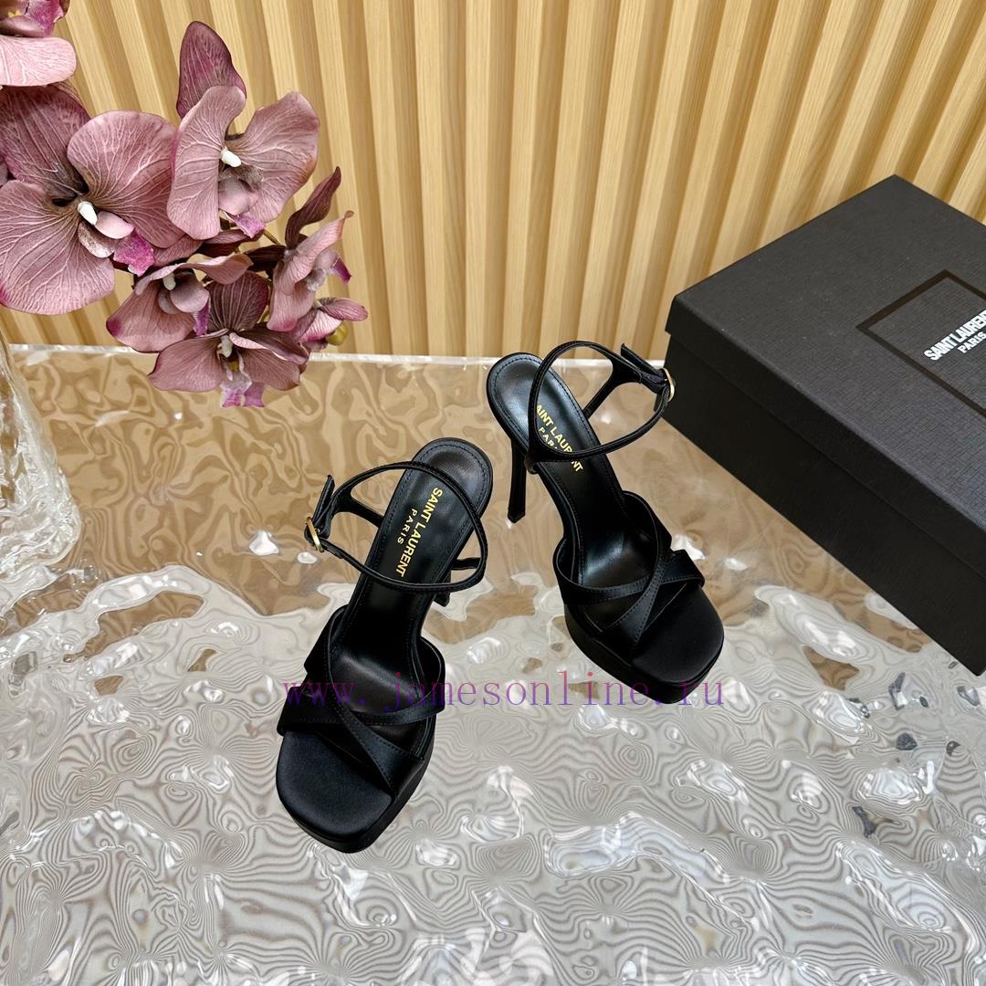 New YSL Saint Laurent - SS2024 Summer Fish Mouth High Heels New Fashion High Heels Sandals——ivzv5tis - Image 9