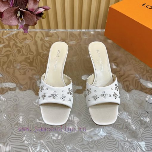 Top LV | Louis Vuitton2024 early spring new mid antique style sandals featuring rear empty s2b4srolf - Image 6