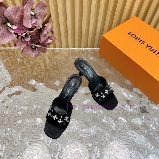 Top LV | Louis Vuitton2024 early spring new mid antique style sandals featuring rear empty sbxb16ew0 - Image 6