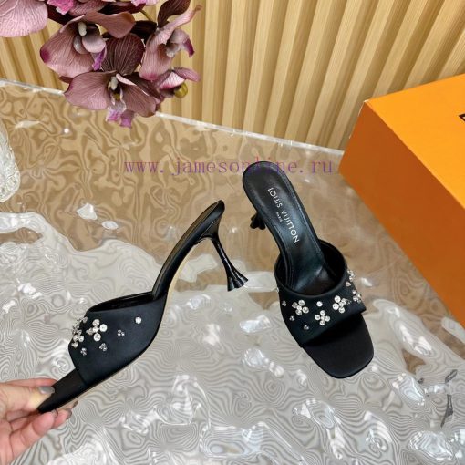 Top LV | Louis Vuitton2024 early spring new mid antique style sandals featuring rear empty sbxb16ew0 - Image 8
