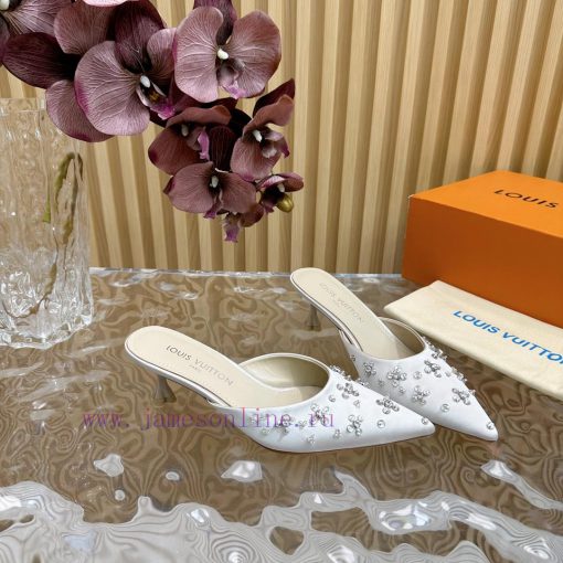 Top LV | Louis Vuitton2024 early spring new mid antique style sandals featuring rear empty stk3u2500 - Image 8