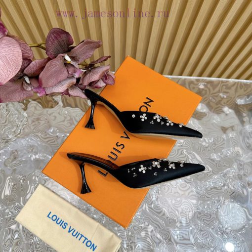 Top LV | Louis Vuitton2024 early spring new mid antique style sandals featuring rear empty sa4wlb6jy - Image 2