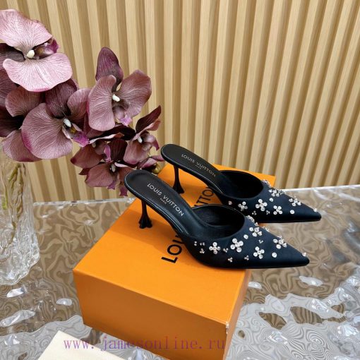 Top LV | Louis Vuitton2024 early spring new mid antique style sandals featuring rear empty sa4wlb6jy - Image 4