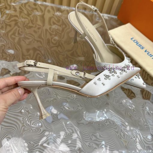 Top LV | Louis Vuitton2024 early spring new mid antique style sandals featuring rear empty snmtt35ob - Image 9