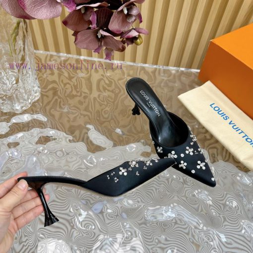 Top LV | Louis Vuitton2024 early spring new mid antique style sandals featuring rear empty sa4wlb6jy - Image 7