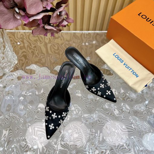 Top LV | Louis Vuitton2024 early spring new mid antique style sandals featuring rear empty sa4wlb6jy - Image 8