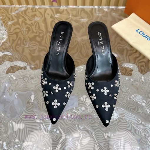 Top LV | Louis Vuitton2024 early spring new mid antique style sandals featuring rear empty s0pcm791a - Image 9