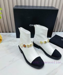 CHANEL 2024 Autumn Martin Boots Single Shoes Sandals SlippersEuropean purchasing agent&Xiangudrllf23