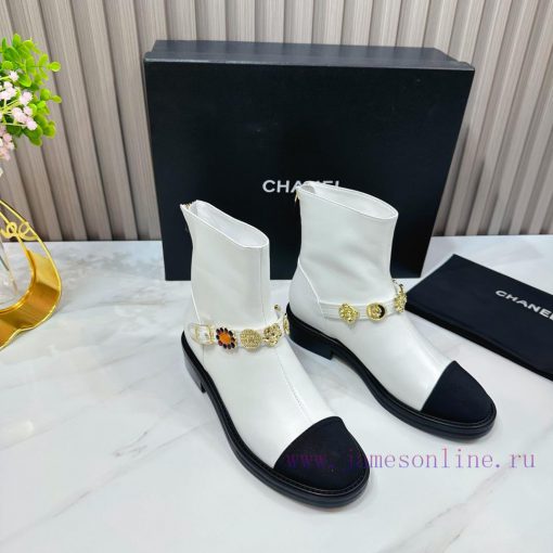 CHANEL 2024 Autumn Martin Boots Single Shoes Sandals SlippersEuropean purchasing agent&Xiangudrllf23