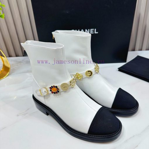 CHANEL 2024 Autumn Martin Boots Single Shoes Sandals SlippersEuropean purchasing agent&Xiangudrllf23 - Image 5