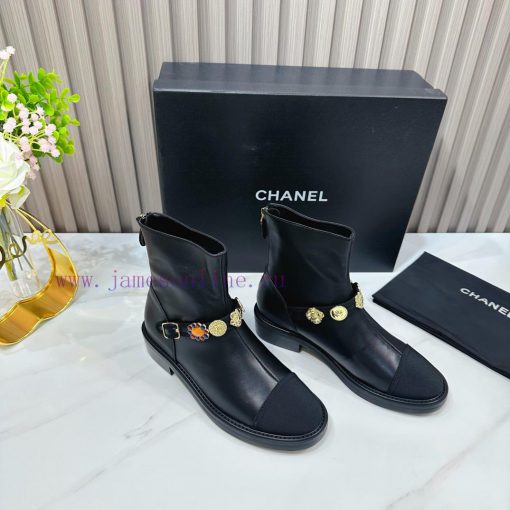 CHANEL 2024 Autumn Martin Boots Single Shoes Sandals SlippersEuropean purchasing agent&Xiang3vkni05t