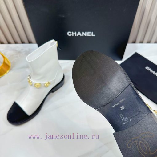CHANEL 2024 Autumn Martin Boots Single Shoes Sandals SlippersEuropean purchasing agent&Xiangudrllf23 - Image 10