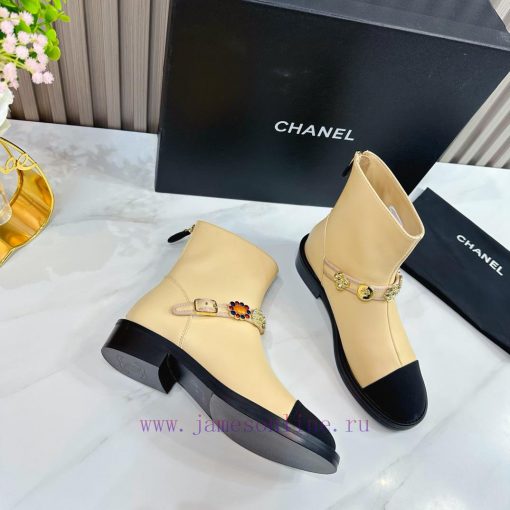 CHANEL 2024 Autumn Martin Boots Single Shoes Sandals SlippersEuropean purchasing agent&Xiangjva6gn30 - Image 7