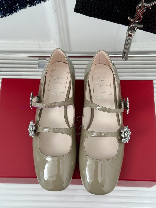 Roger Vivier | RV Classic Diamond BuckleMary Jane ShoesThe shoe upper is made of imported ca6lv6r5mj - Image 5