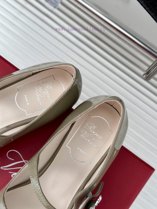 Roger Vivier | RV Classic Diamond BuckleMary Jane ShoesThe shoe upper is made of imported ca6lv6r5mj - Image 9