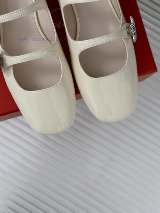 Roger Vivier | RV Classic Diamond BuckleMary Jane ShoesThe shoe upper is made of imported ca8im4i166 - Image 8