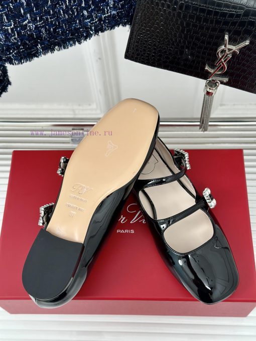 Roger Vivier | RV Classic Diamond BuckleMary Jane ShoesThe shoe upper is made of imported cas3vaj0ao - Image 10